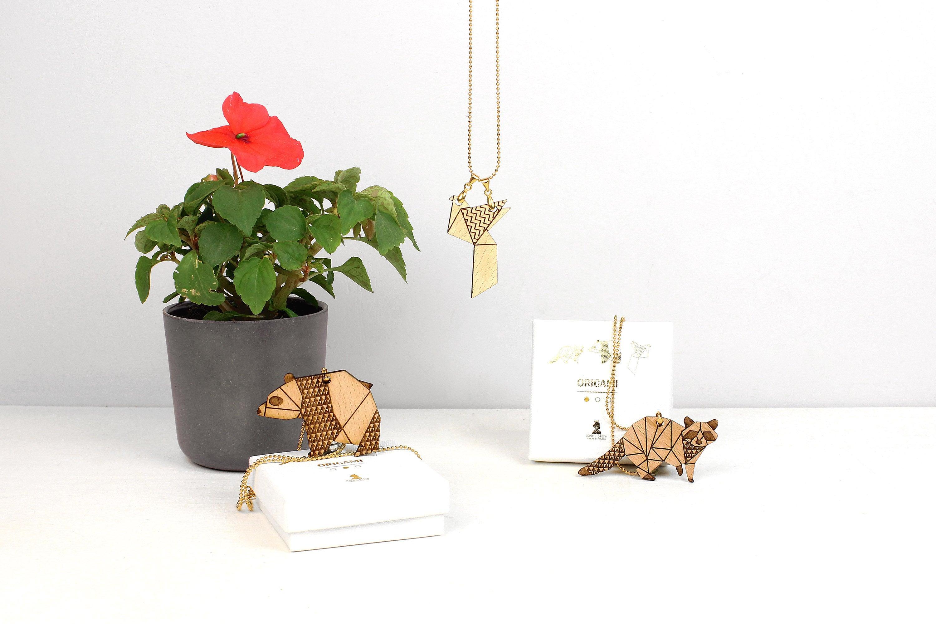 Collier - Origami - Reine Mère