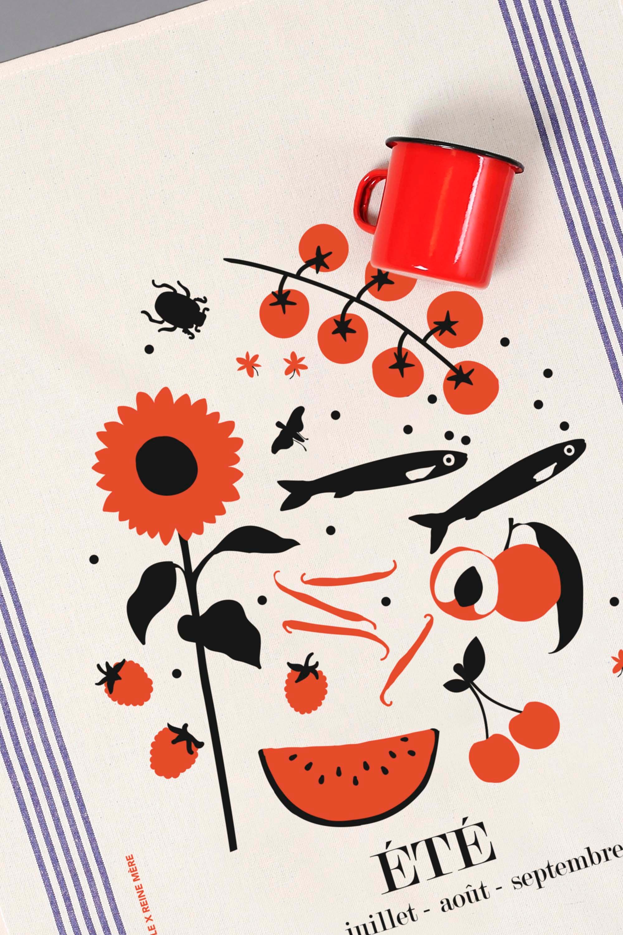 4 Saisons - Torchons en coton