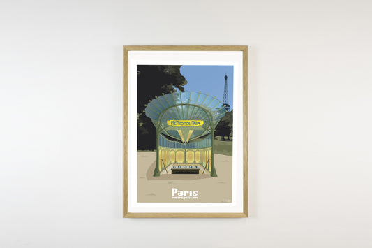 Affiche A3 - Collection Paris - Reine Mère