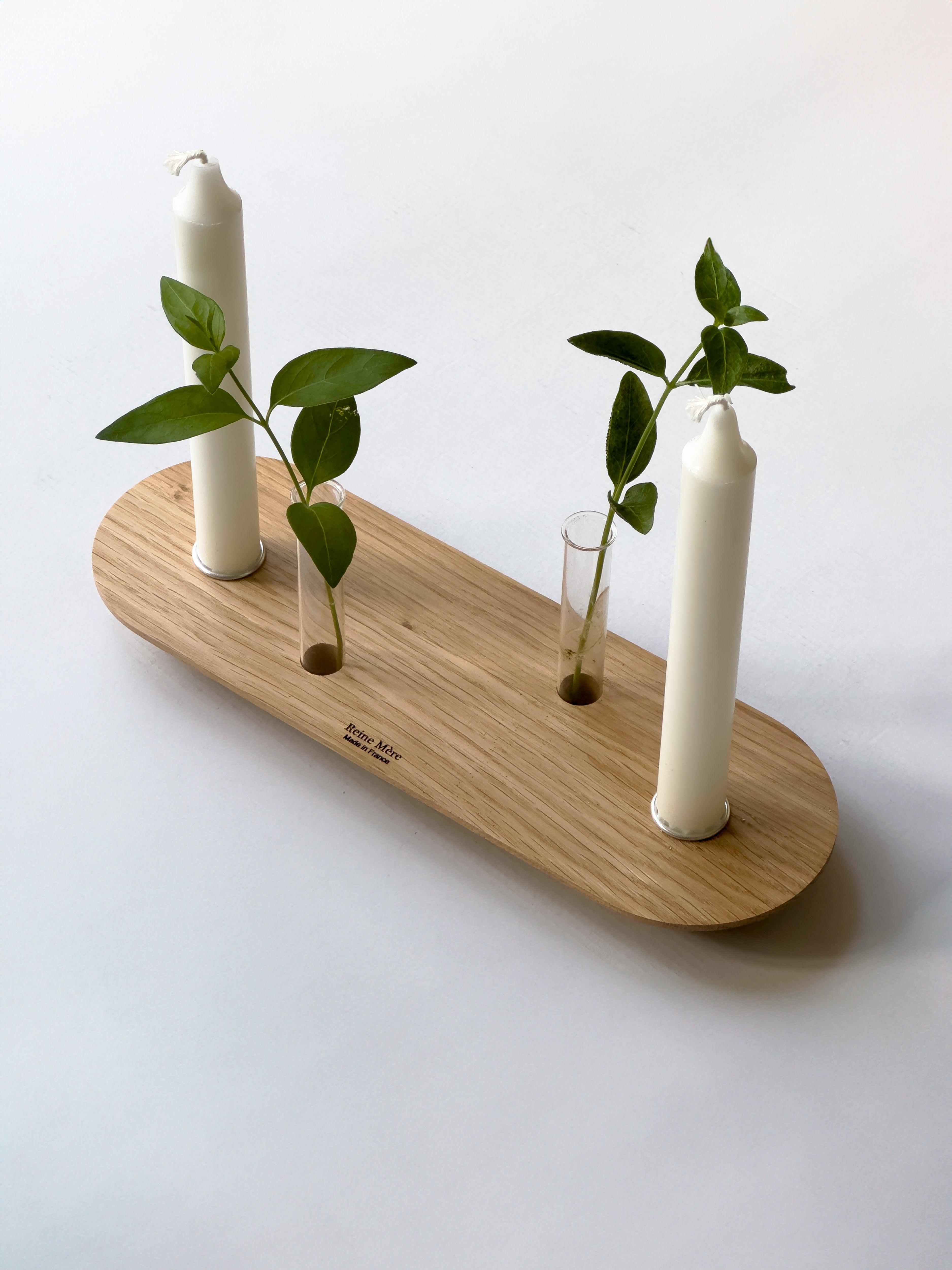 Archipel - Bougeoirs en chêne