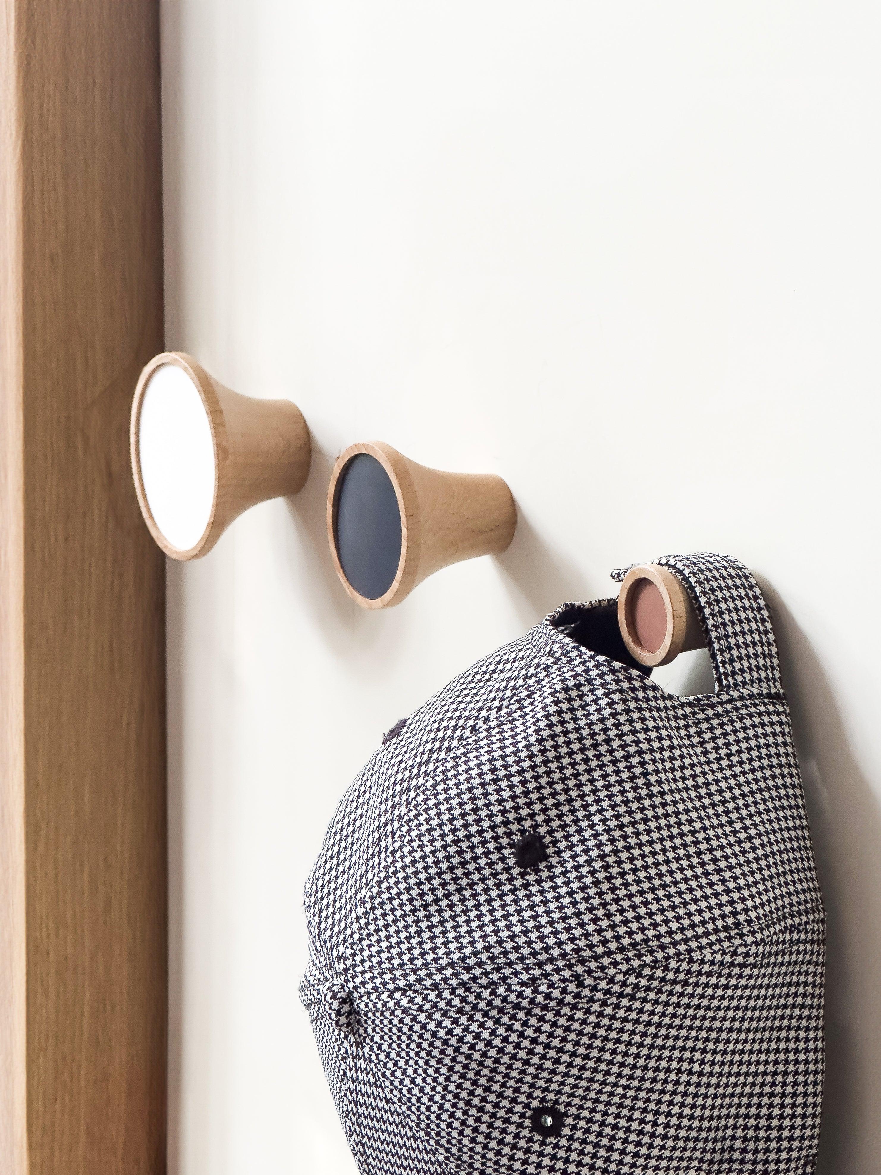 Clairon - Patère en hêtre