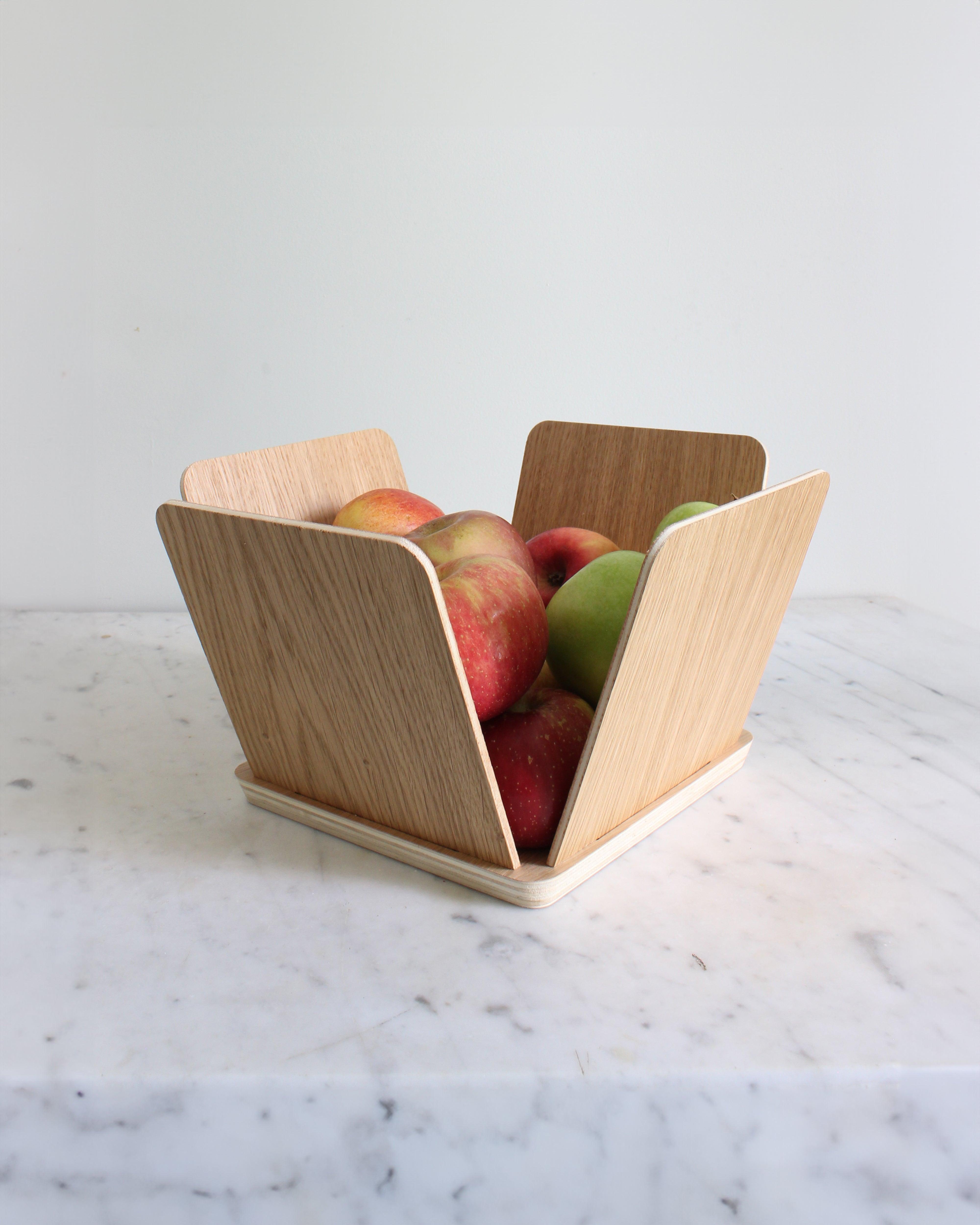 La Corbeille - Corbeille à fruit en multipli chêne