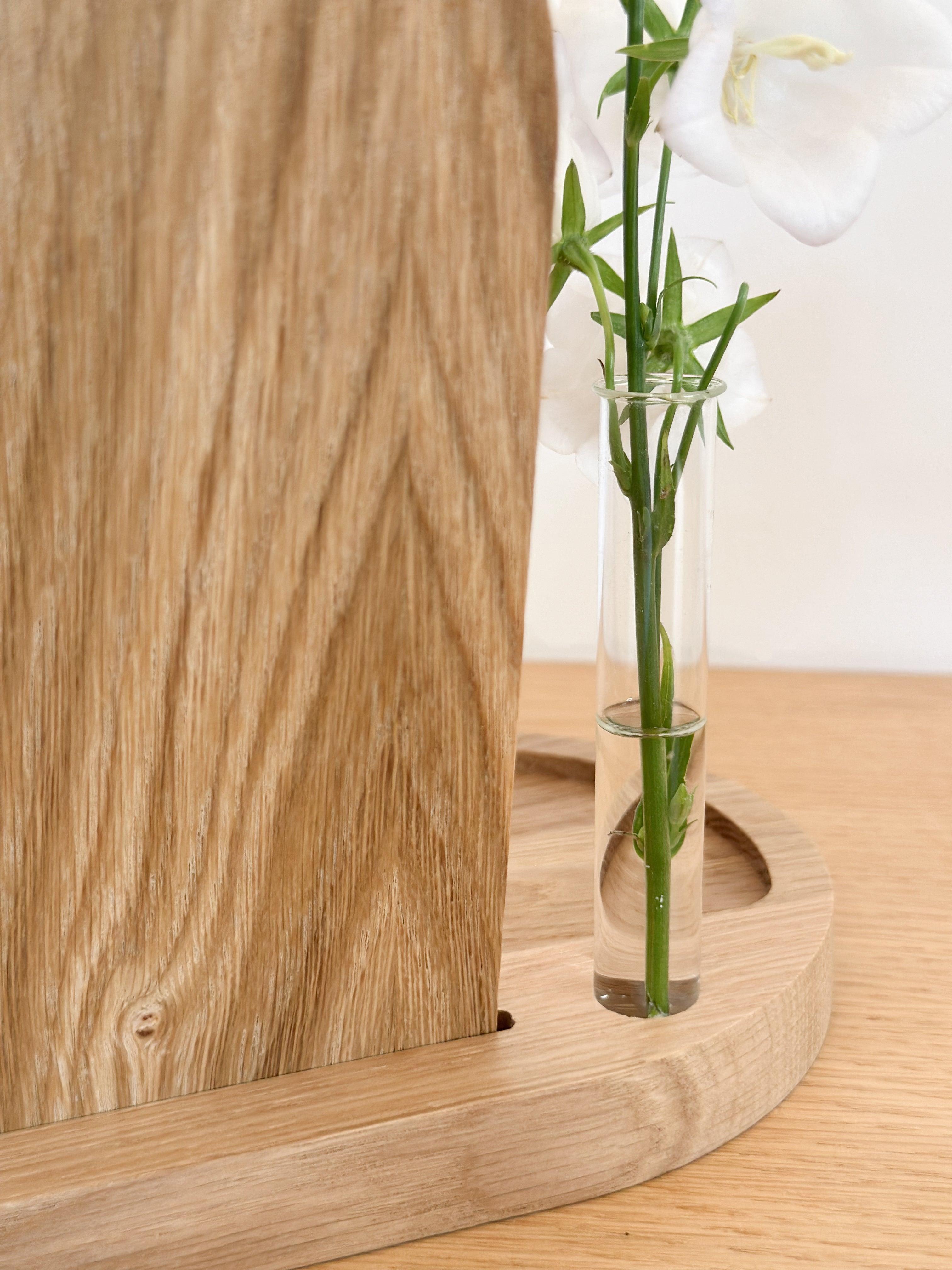 Alice - Miroir à poser avec rangement en chêne