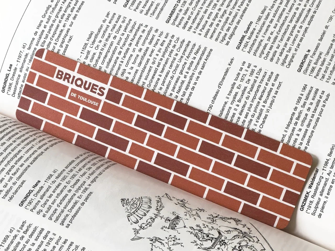 Marque-page - Briques