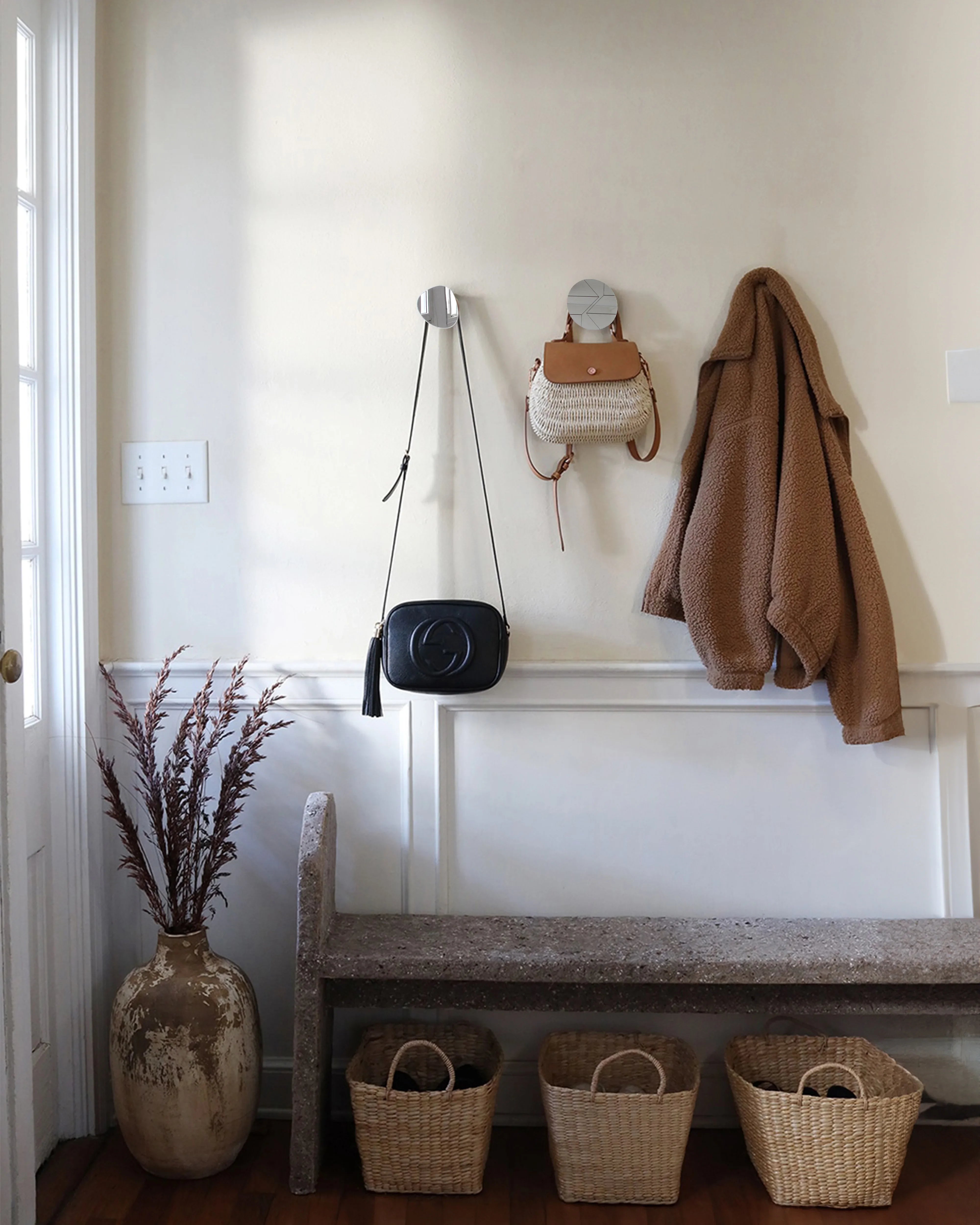 Bolet - Patères miroirs en hêtre