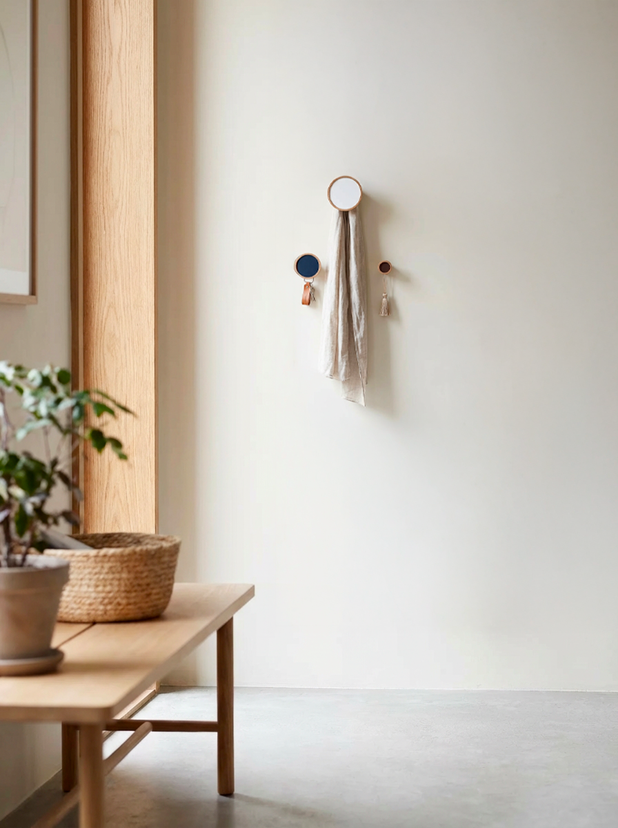 Clairon - Patère en hêtre