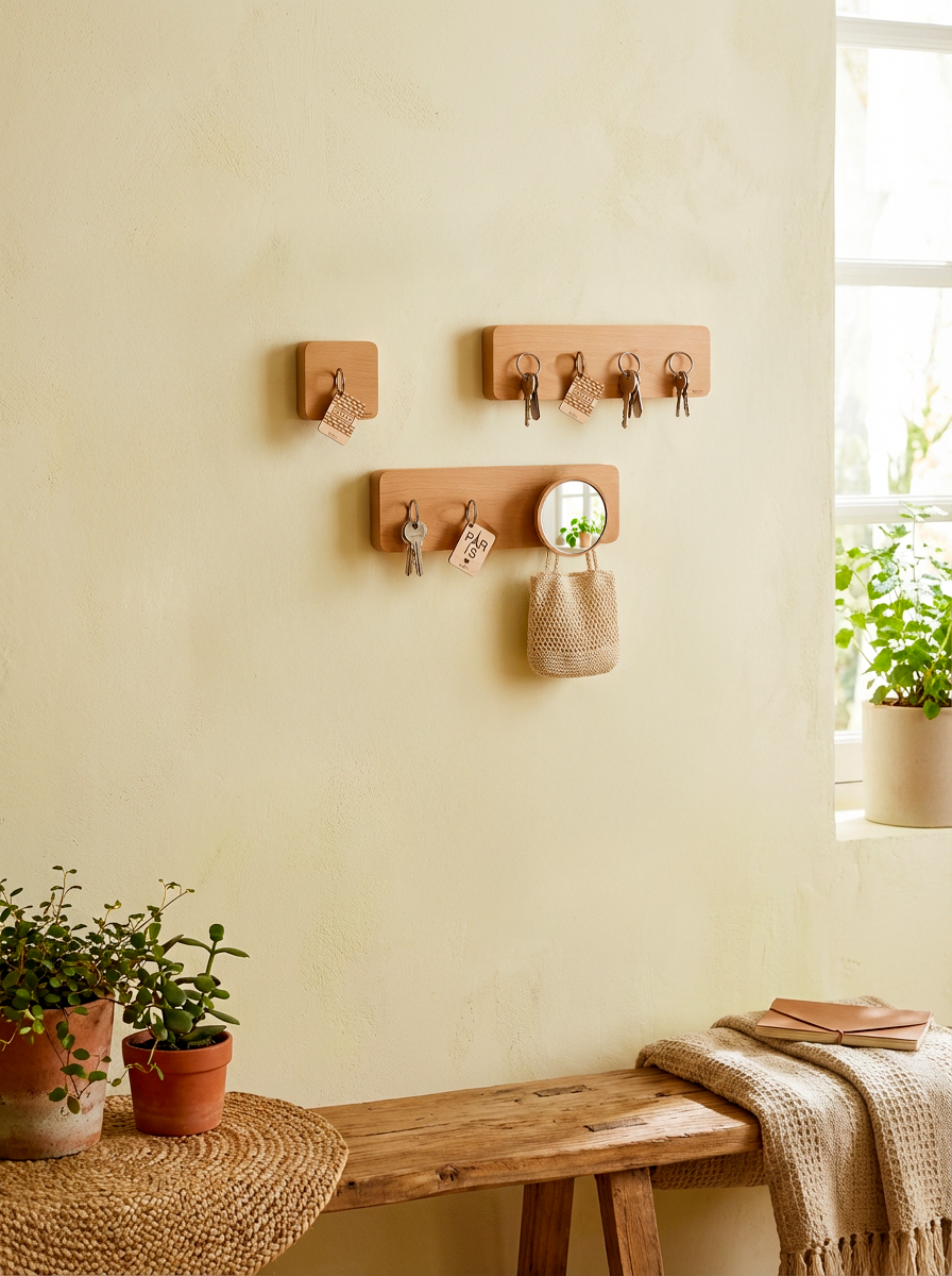 Newton - Porte-clés magnétiques en hêtre