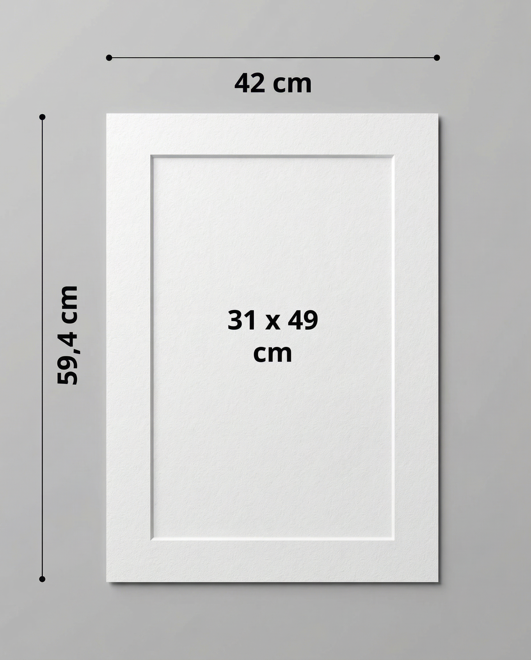 Passe-Partout Blanc Standard (6 tailles)