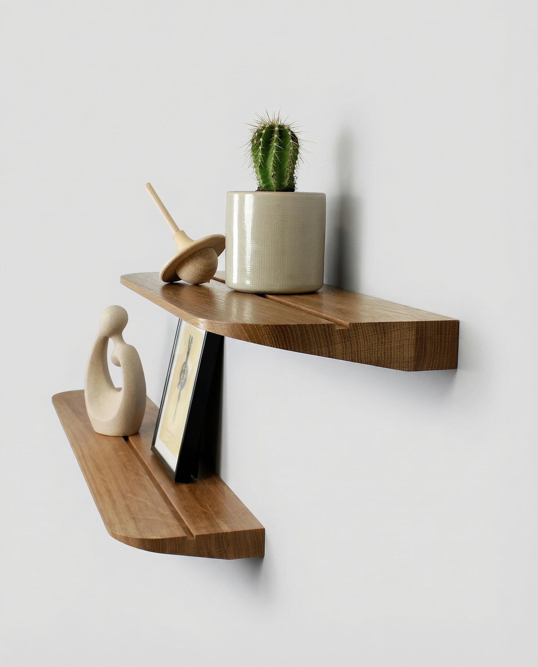 Sillon - Étagères en chêne naturel & teinté