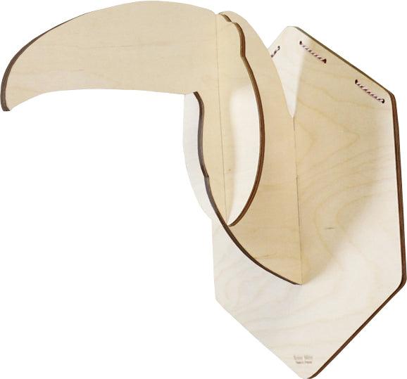 Wooden animal trophies